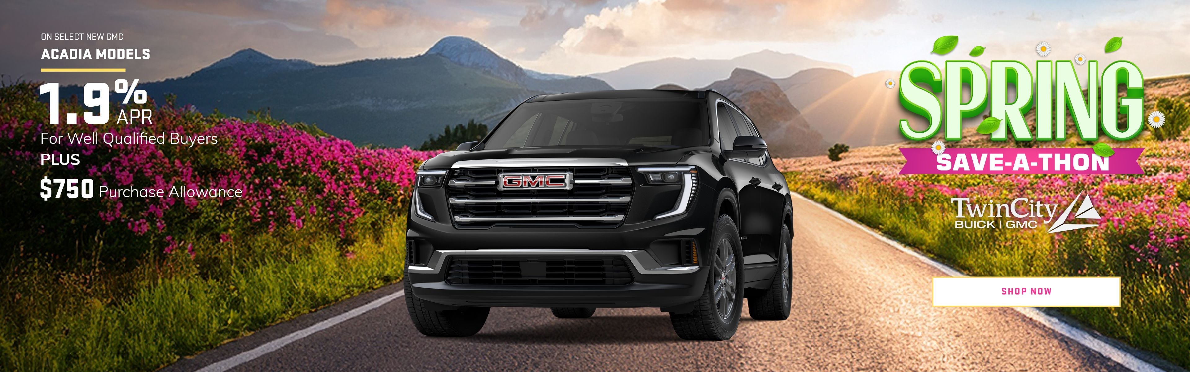 GMC Acadia 1.9% for well qualified Buyers