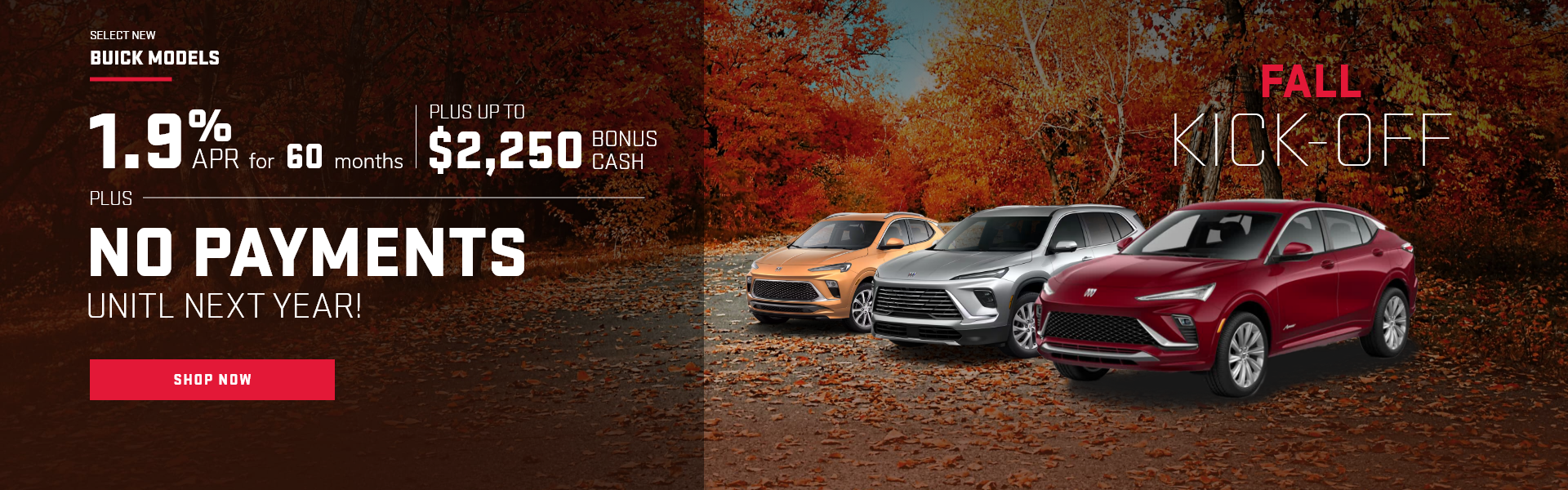 1.9% APR Available PLUS Up To $2250 Purchase Allowance PLUS 