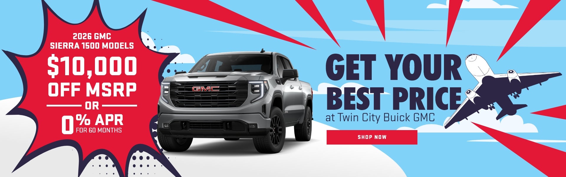 2026 Sierra 1500 0% APR or 10,000 off MSRP