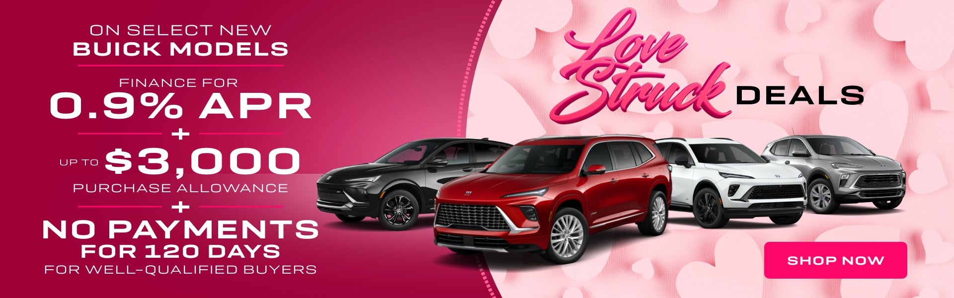 On Select New Buick Models Get 0.9% APR + Up to $3,000 Purch