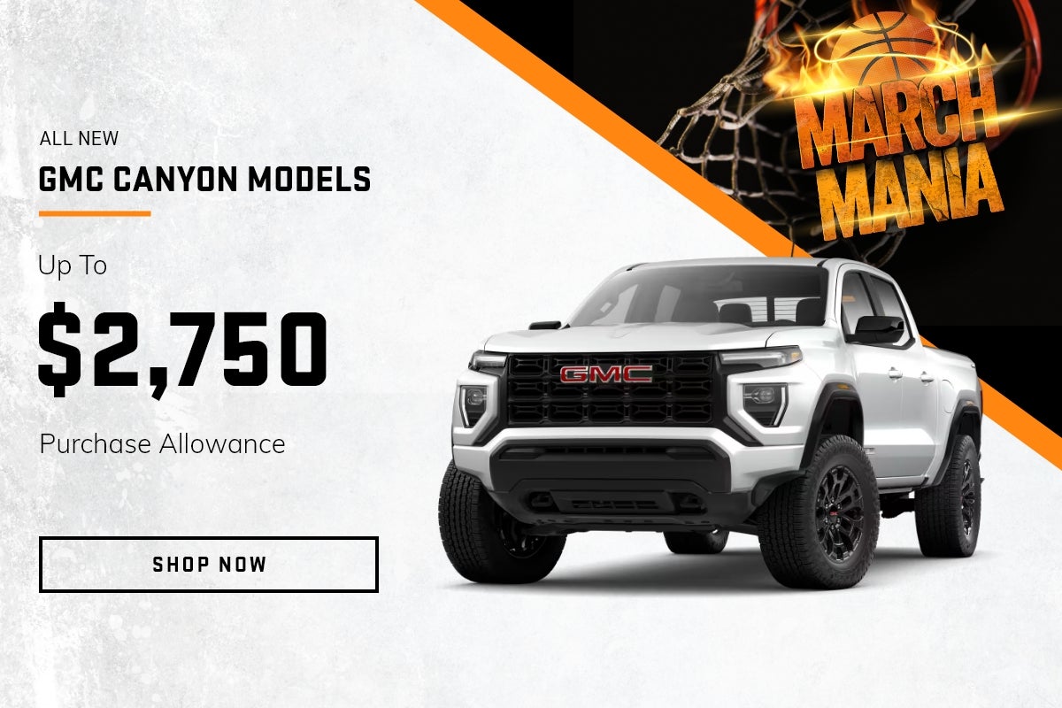 All New GMC Canyon Models Get $2,750 Purchase Allowance